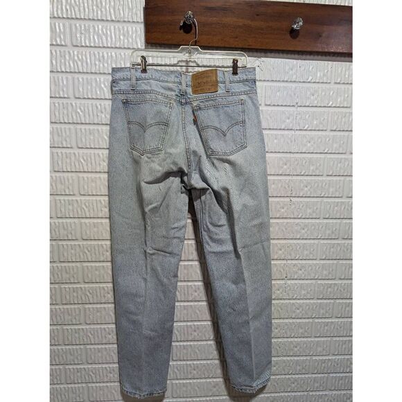 Levi Strauss & Co. Men's Light Blue Tapered Leg Relaxed Fit Denim Jeans Size 36/ - Picture 4 of 6